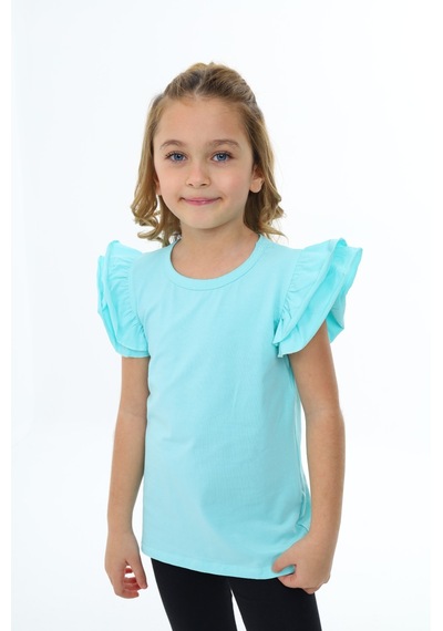 Toontoy Kids Toontoy Kız Çocuk Tişört Su Yeşili