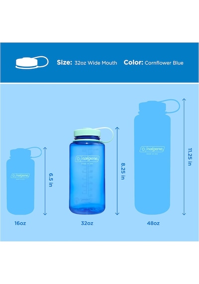 Nalgene Su Şişesi 'wh Sustain' - 1 L Cornflower Çok Renkli