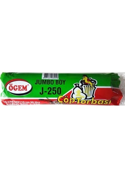 Ögem J-250 Jumbo Boy Çöp Torbası Mavi 80 x 110 CM