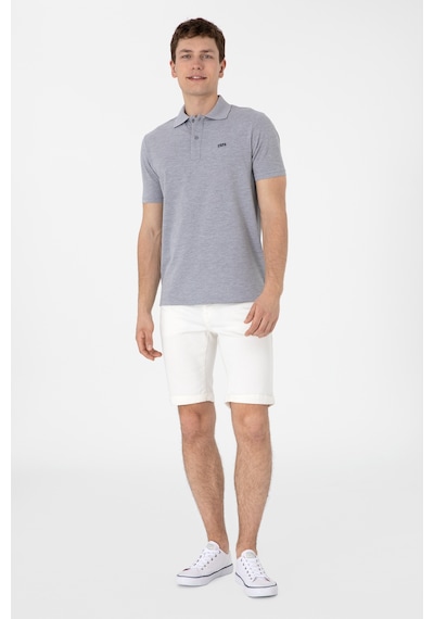 U.S. Polo Assn. Erkek Regular Fit Polo Yaka Gri Melanj Basic Tişört 50306007-VR086 U.S. Polo Assn. Erkek Regular Fit Polo Yaka Gri Melanj Basic Tişört 50306007-VR086