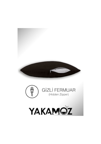 Br Yakamoz Çikolata Kahvesi Renk Kırlent , Yastık Kılıfı Kadife Görünümlü Velvet Touch Serisi Çikolata Kahvesi