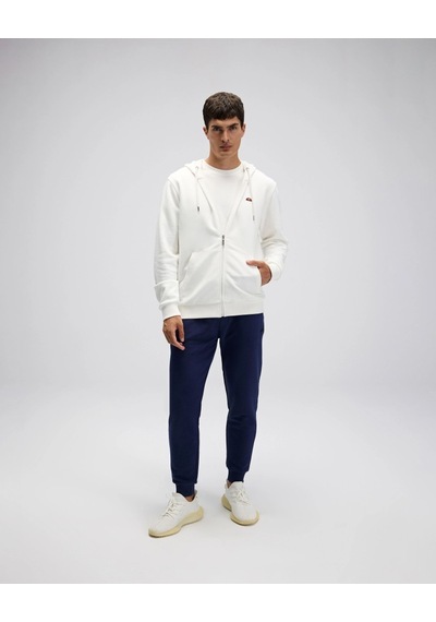 Ellesse Em581 Erkek Beyaz Önden Fermuarlı Sweat Beyaz