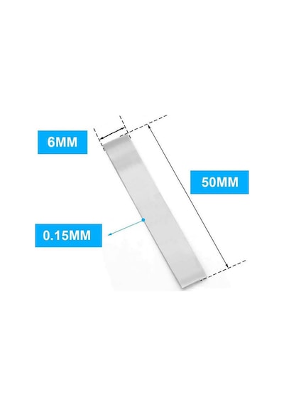 Nikel Tel 6mm X 50 Mm Lehimlenebilir Pil Bağlantı Teli 18650
