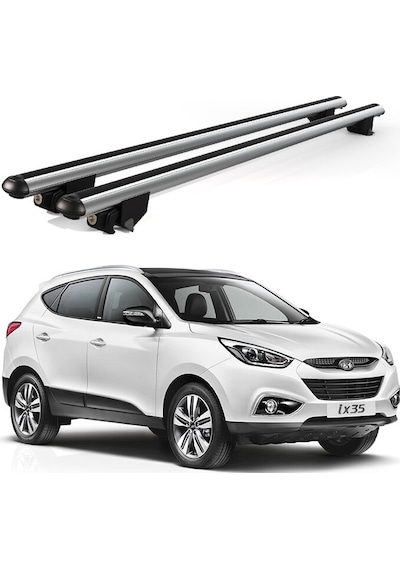 Kanca Hyundai İx35 2010-2015 Uyumlu Gri Kilitli Ara Atkı 120cm Port Bagaj Tavan Barı