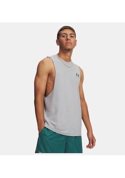 Under Armour Ua Left Chest Cut Off Tank Erkek Atlet 1329286 1329286 035 035