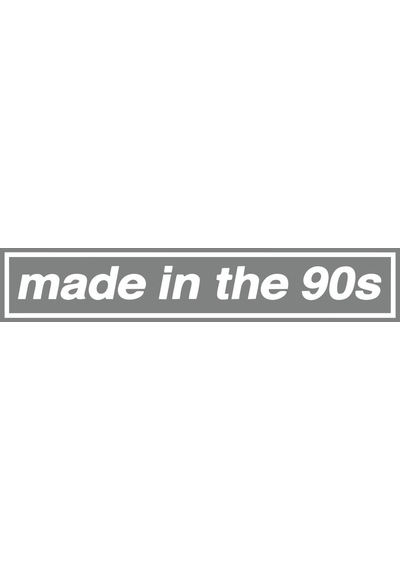 Made In The 90s Araba Stickeri 17x17 Cm Gri