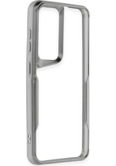 Samsung Uyumlu Galaxy A25 5g Kılıf Boyi Silikon Kapak Gümüş