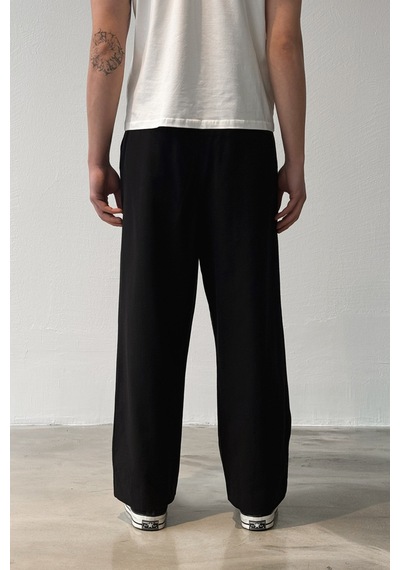 Flaw Basic Baggy Pantolon-29173 Siyah