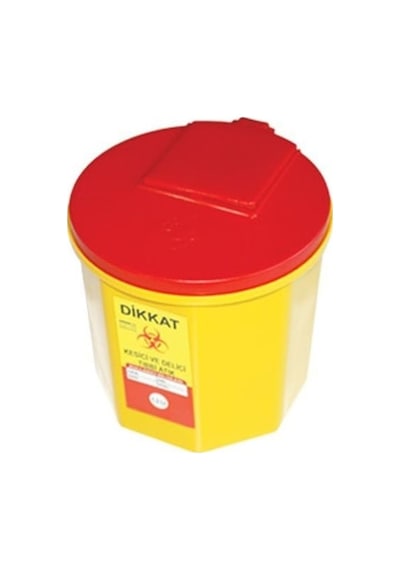 Tıbbi Atık Kovası 1.3 Lt 5 Adet Sarı