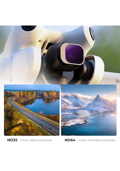K&f Concept Djı Mini 4 Pro İçin Nd Filtre Kiti Nd8 + Nd16 + Nd32 + Nd64