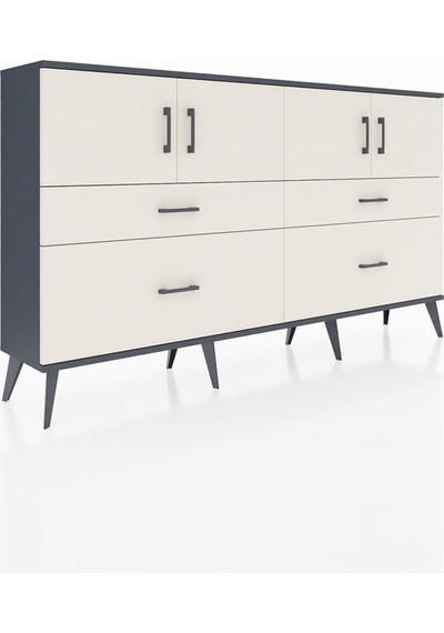 Arges Konsol 2 Raflı 4 Çekmeceli 4 Kapaklı 176x30x99 Antrasit-ayt Antrasit-aytaşı Arges Konsol 2 Raflı 4 Çekmeceli 4 Kapaklı 176x30x99 Antrasit-ayt Antrasit-aytaşı