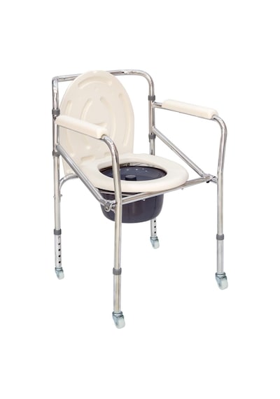 Comfort Plus DM-697 Küçük Tekerlekli Tuvaletli Sandalye