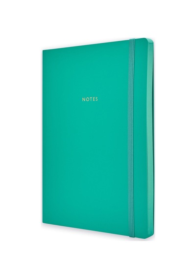 A5 Ciltli Colourblock Uno - Deep Mint Çok Renkli