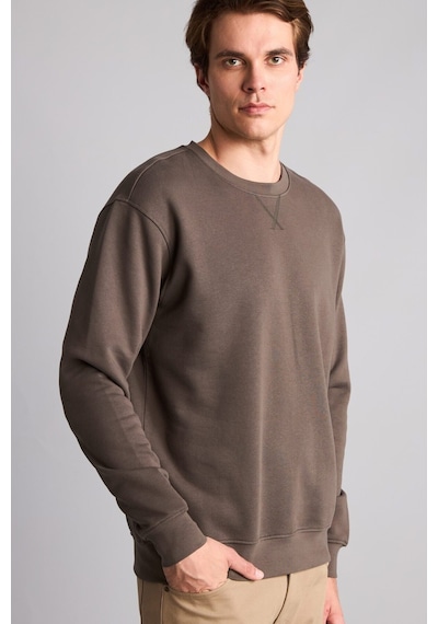 Defacto Pamuklu Regular Fit Basic Sweatshirt E8339ax26aukh534 Haki-kh534