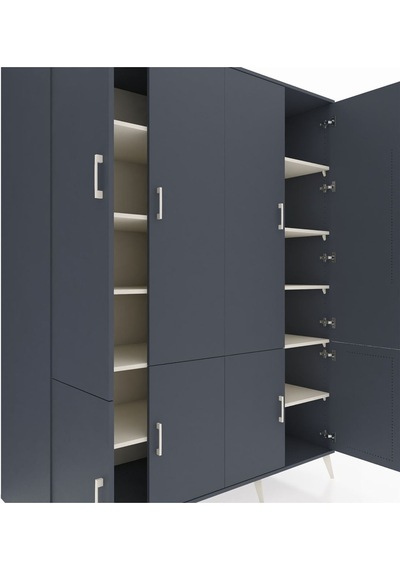 Kronos Gardrop 10 Raflı 8 Kapaklı 176x59x221 Antrasit-antrasit/aytaşı Antrasit/aytaşı Kronos Gardrop 10 Raflı 8 Kapaklı 176x59x221 Antrasit-antrasit/aytaşı Antrasit/aytaşı