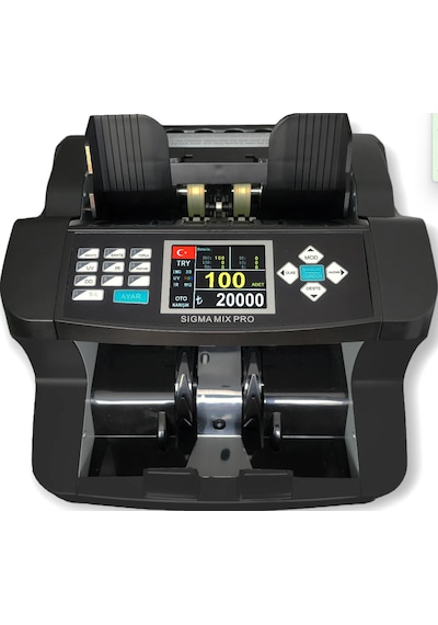 Mix Pro Tl,€,$,£,Syp Sahte Kontrollü Karışık Sayım Para Sayma Makinesi