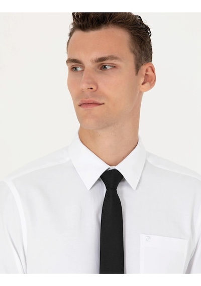 Pierre Cardin Beyaz Regular Fit Uzun Kollu Basic Gömlek Beyaz