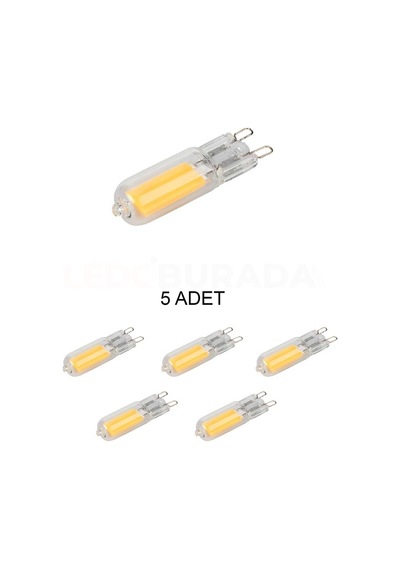 Ct-4222 Kapsül Ampül Beyaz Işık G9 Duy - 5 Li Paket