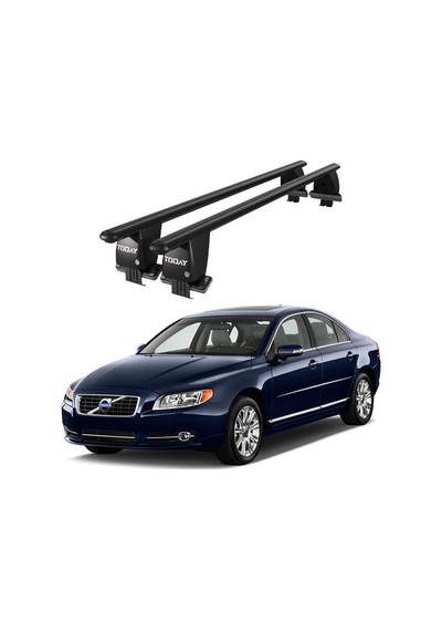Royal Volvo S80 2006-2016 Uyumlu Siyah Kilitli Ara Atkı Port Bagaj Tavan Barı