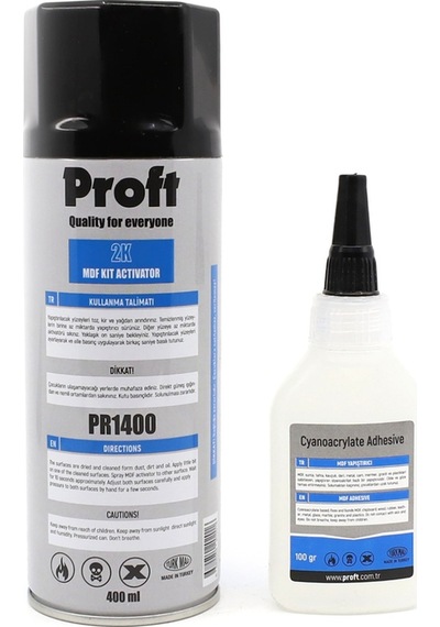 Proft Mdf Hızlı Yapıştırıcı 400ml + 100gr