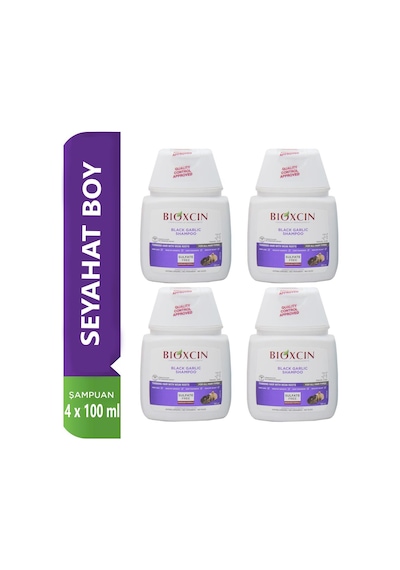 Bioxcin Dökülme Karşıtı Siyah Sarımsak Şampuanı 4 x 100 ML