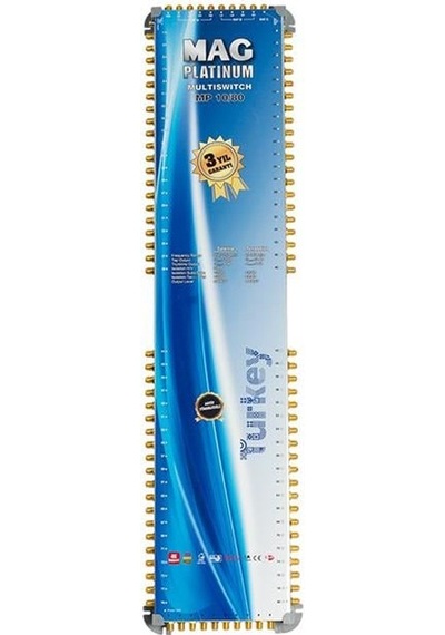 Mag Platinum Mp 10/80 Multiswitch - 10 Giriş 80 Çıkışlı Merkezi Uydu Santrali Hybrid 4k Ve 3d Destekli