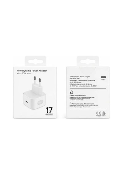 17 Promax 40w Dynamic Power Adaptör Iphone 17 Pro Max Uyumlu