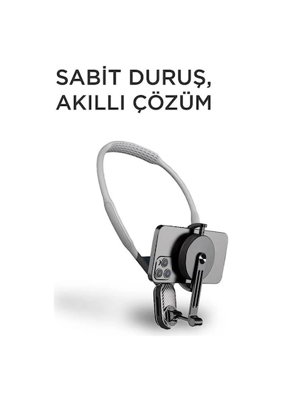 360 Derece Ayarlanabilir Boyun Askılı Manyetik Telefon Tutucu 1