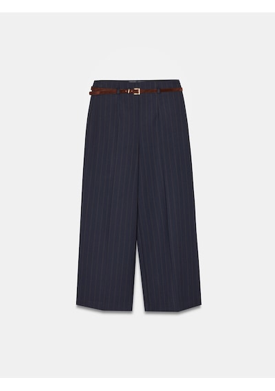 Dilvin 72254 Kemerli Culotte Pantolon-lacivert Lacivert