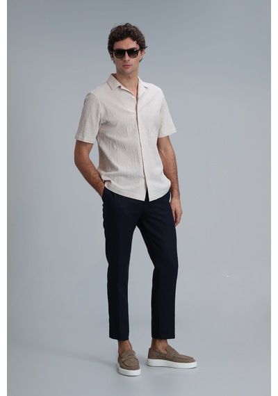 Lufian Femer Erkek Basic Gömlek Regular Fit Bej Bej 111010626100550