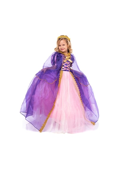 Patiska Nostalji Rapunzel Kostümü Pembe-mor