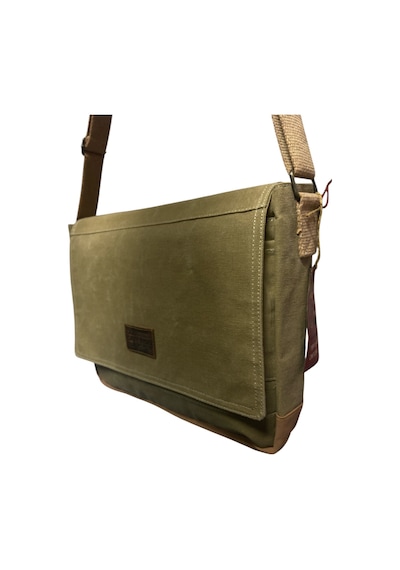 Old Cotton Cargo Vintage Su Geçirmez Salaş Kanvas Unisex Postacı Günlük Okul Laptop Omuz Çantası 32x40cm CAMEL