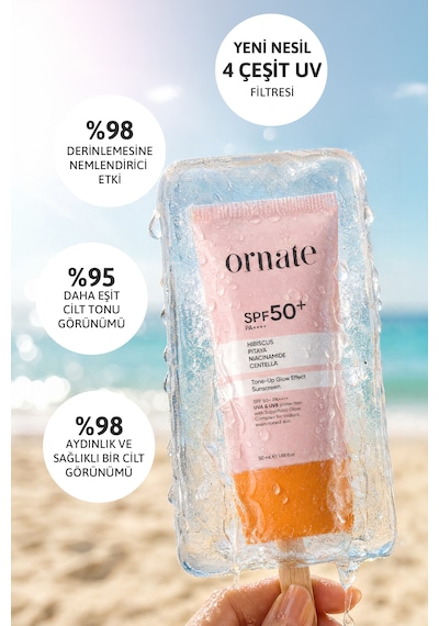 Aydınlatıcı, Ton Eşitleyici, Glow Effect Hibiskus, Pitaya Ve Centella Spf50+ Güneş Kremi 50 Ml 4.8 130 Değerlendirme Fotoğraflı Yorum İconu