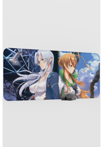 Highschool Of The Dead Anime V3 - 90x40 Xxl Gaming Kauçuk Kaymaz Taban Mouse Pad Fare Altlığı