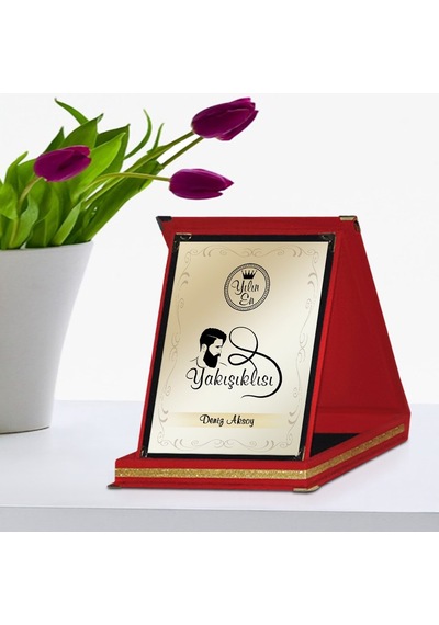 Kişiye Özel Yılın En Yakışıklısı Kırmızı Plaket Ödülü