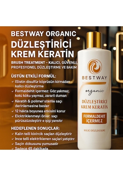 Bestway Kuaför Organic Düzleştirci Keratin