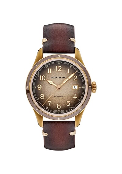 Montblanc 1858 Automatic Date 0 Oxygen 134339 Kahverengi