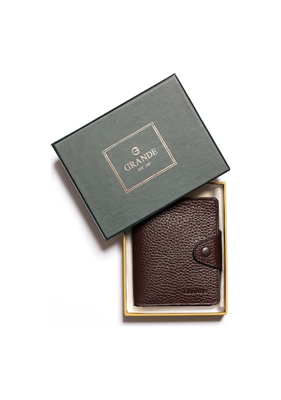 Kahve Cüzdan & Kartlık Unisex 866 Grande Deri Cüzdan Kartlık kahverengi