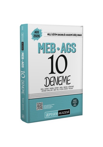 Pegem 2025 Meb-ags Tüm Dersler 10 Deneme Çözümlü Pegem Akademi Yayınları