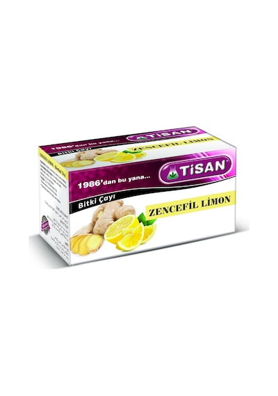 Tisan Zencefil Limon Bitki Süzen Poşet Çay 20'li