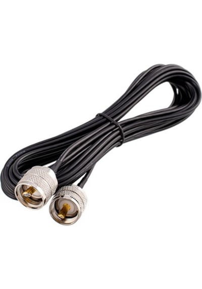 Rg58 Cu 50 Ohm Koaksiyel Kablo Uhf Erkek - Uhf Erkek Konnektörler Tak Kullan 2 Metre
