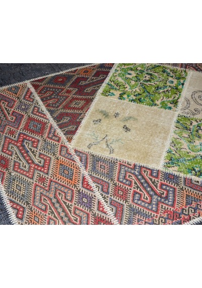 Patchwork El Dokuma Anadolu Halısı – Spring (424888404)