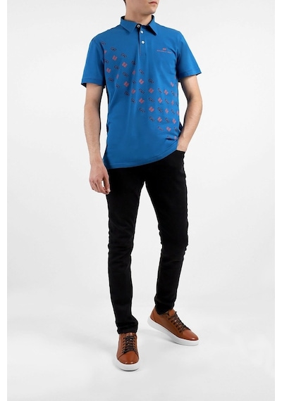 Bearraybon Erkek Polo Yaka T-Shirt-Saks (504684514) Saks