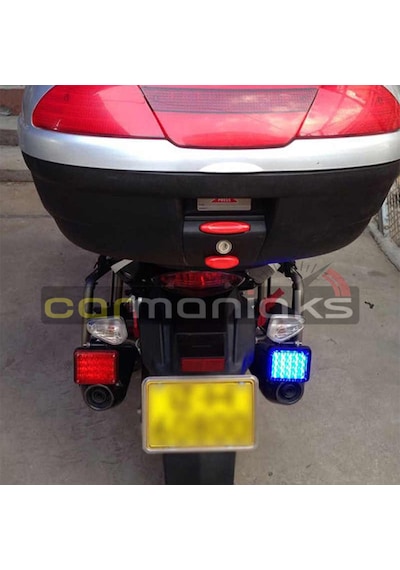 Panjur Arası Modlu 40 Ledli Çakar Lamba Kırmızı Mavi