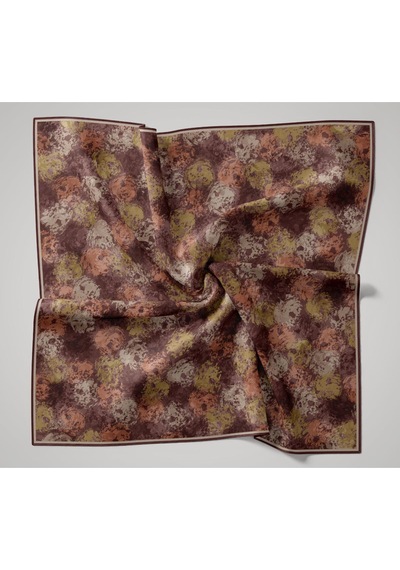 Silk Home Soft Eşarp 73095-01 Bordo, Yeşil, Turuncu, Vizon