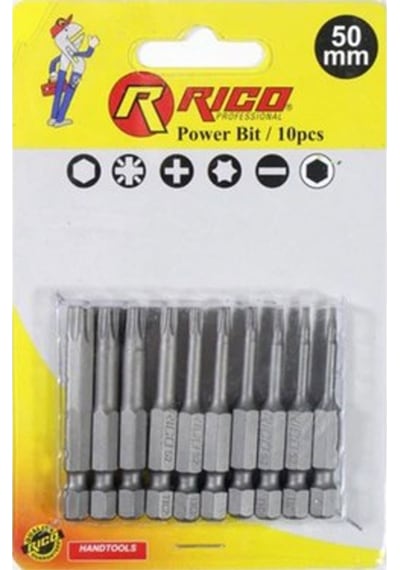 Rico 005-kk1131 Torx Bits Uç Seti 50 Mm 10 Parça