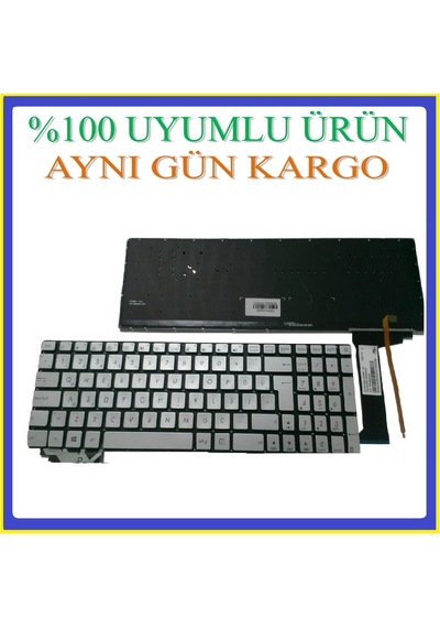 Asya.Depo Asus Uyumlu N551Vw-Cn007T Klavye Gri Tr Işikli
