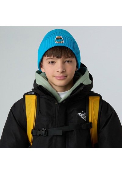 The North Face Logo Box Cuffed Çocuk Mavi Bere Nf0a8cgufop1 Mavi