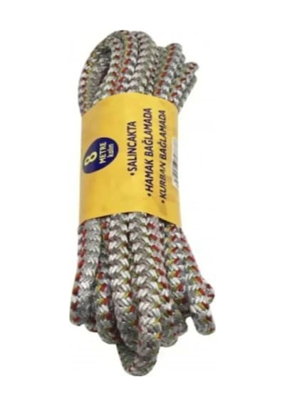 Çok Amaçlı Kalın İp 8 Metre Çok Renkli