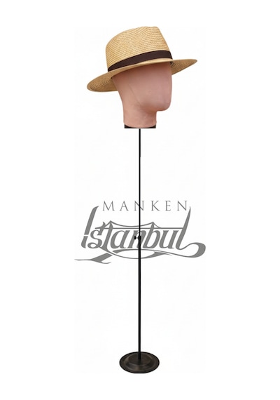 Kafa Mankeni Metal Standlı Peruk Aksesuar Sunum Mankeni  Dekor Mankeni Kf-09